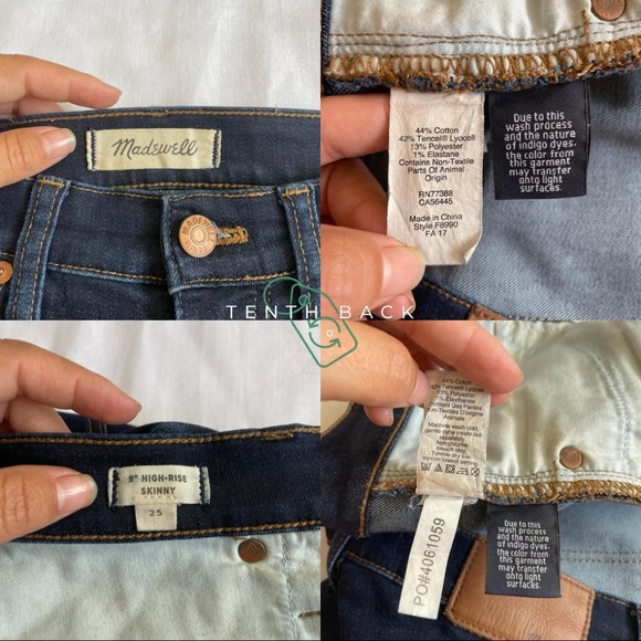 MADEWELL Tencel Denim Edition 9” High-Rise Skinny Jeans | 25 - Picture 8 of 15